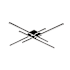 Kuzco Lighting Vega Minor 47" Wide LED Flush Mount Ceiling Fixture Black