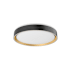 Kuzco Lighting Essex 16" Wide Selectable Color Temperature LED Flush Mount Drum Ceiling Light Black / Gold