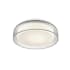 Kuzco Lighting Aston 10" Wide LED Flush Mount Drum Ceiling Fixture Clear
