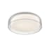 Kuzco Lighting Aston 14" Wide LED Flush Mount Drum Ceiling Fixture Clear