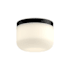 Kuzco Lighting Mel LED Flush Mount Ceiling Fixture Black / Opal Glass