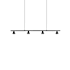 Kuzco Lighting Dune 39" Wide LED Suspension Linear Pendant Black