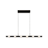 Kuzco Lighting Rezz 36" Wide LED Suspension Linear Pendant Black