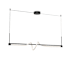 Kuzco Lighting Cursive 5" Wide LED Abstract Chandelier Black