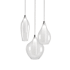 Kuzco Lighting Victoria 3 Light 11" Wide LED Suspension Multi Light Pendant Chrome