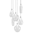 Kuzco Lighting Victoria 6 Light 13" Wide LED Suspension Multi Light Pendant Chrome