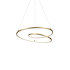 Kuzco Lighting Twist 19" Wide LED Abstract Chandelier Antique Brass