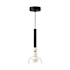 Kuzco Lighting Rise 15" Tall 3000K LED Mini Pendant Black / Clear Glass