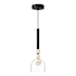 Kuzco Lighting Rise 17" Tall 3000K LED Mini Pendant Black / Clear Glass