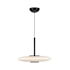 Kuzco Lighting Kyoto 18" Wide LED Pendant Black / Glossy Opal Glass