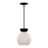 Kuzco Lighting Arcadia Mini Pendant Black / Opal Glass