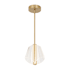 Kuzco Lighting Mulberry 11" Wide LED Pendant Brushed Gold / Light Guide