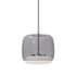 Kuzco Lighting Enkel 11" Wide LED Pendant Brushed Nickel / Smoke