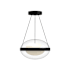 Kuzco Lighting Virgo LED Suspension Pendant Black / Opal Glass