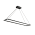 Kuzco Lighting Piazza 48" Wide LED Suspension Linear Pendant Black