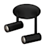 Kuzco Lighting Downey 2 Light 2-3/4" Tall LED Accent Light Ceiling Fixture Black