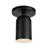 Kuzco Lighting Nola 4" Wide Semi-Flush Ceiling Fixture Black