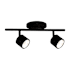Kuzco Lighting Lyra 2 Light 5" Wide LED Fixed Rail Ceiling Fixture Black