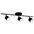 Kuzco Lighting Lyra 3 Light 5" Wide LED Fixed Rail Ceiling Fixture Black