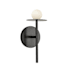 Kuzco Lighting Elixir 10" Tall LED Wall Sconce with Opal Glass Shade Black