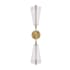 Kuzco Lighting Mulberry 29" Tall LED Wall Sconce Brushed Gold / Light Guide