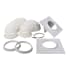 KwiKool Dual Duct Ceiling Kit for KIB12023, KIB12043, and KIB1811 White