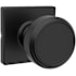 Kwikset Maven Passage Door Knob Set with Square Rose Matte Black