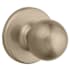 Kwikset Polo Passage Door Knob Set with Round Rose Antique Brass