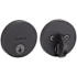 Kwikset Uptown Low Profile Single Cylinder Deadbolt with SmartKey Technology Iron Black