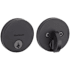 Kwikset Uptown Low Profile Single Cylinder Deadbolt with SmartKey Technology Matte Black