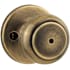 Kwikset Cove Privacy Door Knob Set Antique Brass