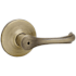 Kwikset Maximum Series Dorian Privacy Door Leverset Antique Brass