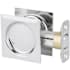 Kwikset Square Passage Hall/Closet Pocket Door Lock Bright Chrome