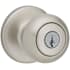 Kwikset Single Cylinder Keyed Entry Cove Knobset Satin Nickel