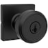 Kwikset Maven Single Cylinder Keyed Entry Lever Set with Square Rose and SmartKey Matte Black