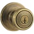 Kwikset Tylo Single Cylinder Keyed Entry Knobset with SmartKey Cylinder Antique Brass
