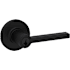 Kwikset Casey Single Cylinder Keyed Entry Door Lever Set with Round Rose and SmartKey Matte Black