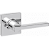 Kwikset Casey Non-Turning One-Sided Dummy Door Lever with Square Rose Bright Chrome