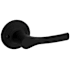 Kwikset Henley Non-Turning One-Sided Dummy Door Lever with Round Rose Matte Black