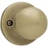 Kwikset Polo Non-Turning One-Sided Dummy Door Knob with Round Rose Antique Brass