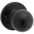 Kwikset Polo Non-Turning One-Sided Dummy Door Knob with Round Rose Matte Black