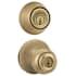 Kwikset Polo Keyed Single Cylinder Knobset and Deadbolt Combo Pack Antique Brass