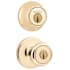 Kwikset Tylo Keyed Single Cylinder Knobset and Deadbolt Combo Pack Polished Brass