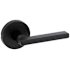 Kwikset Halifax Passage Door Lever Set with Round Rose Matte Black