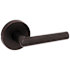 Kwikset Milan Passage Door Lever Set with Round Rose Venetian Bronze