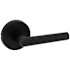 Kwikset Milan Passage Door Lever Set with Round Rose Matte Black