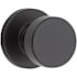 Kwikset Pismo Passage Door Knob Set with Round Rose Matte Black