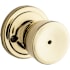Kwikset Signature Series Abbey Privacy Door Knobset Polished Brass