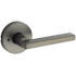 Kwikset Halifax Privacy Door Lever Set with Round Rose Gun Metal