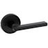 Kwikset Halifax Privacy Door Lever Set with Round Rose Matte Black